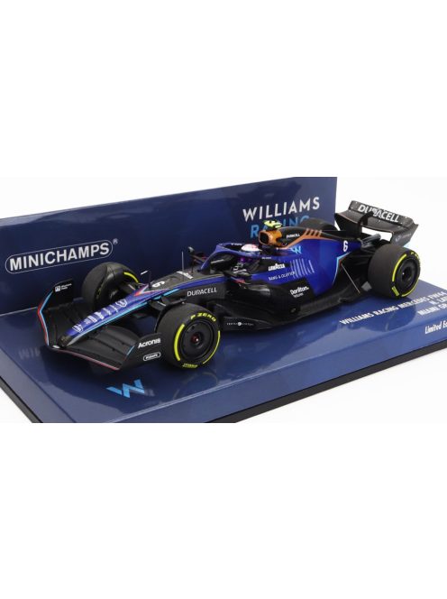 Minichamps - WILLIAMS F1 FW44 TEAM WILLIAMS RACING N 6 MIAMI GP 2022 NICHOLAS LATIFI BLUE
