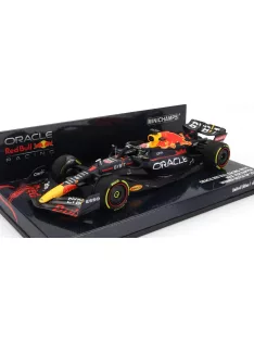   Minichamps - RED BULL F1  RB18 TEAM ORACLE RED BULL RACING N 1 WORLD CHAMPION WINNER DUTCH GP 2022 MAX VERSTAPPEN MATT BLUE YELLOW RED