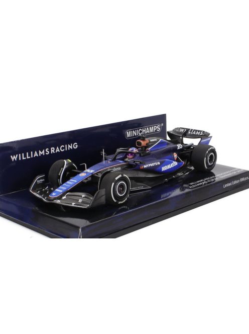 Minichamps - WILLIAMS F1  FW46 TEAM WILLIAMS RACING N 23 SEASON 2024 ALEXANDER ALBON 2 TONE BLUE