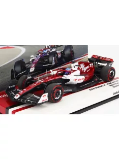   Minichamps - ALFA ROMEO F1  C42 TEAM ORLEN RACING N 77 6th BAHRAIN GP 2022 VALTTERI BOTTAS WHITE RED MET