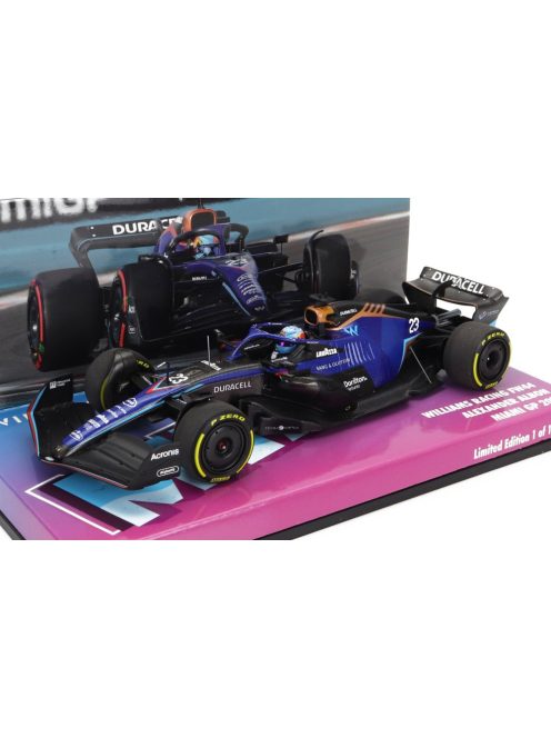 Minichamps - WILLIAMS F1 FW44 TEAM WILLIAMS RACING N 23 MIAMI GP 2022 ALEXANDER ALBON BLUE