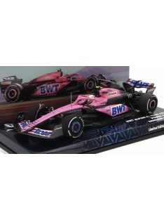   Minichamps - RENAULT F1  A523 TEAM BWT ALPINE N 10 9th BAHRAIN GP 2023 PIERRE GASLY PINK BLACK BLUE