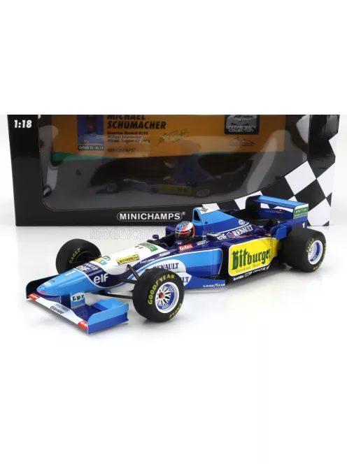 Minichamps - BENETTON F1 B195 TEAM MILD SEVEN RENAULT N 1 WORLD CHAMPION WINNER BELGIUM GP 1995 MICHAEL SCHUMACHER BLUE YELLOW