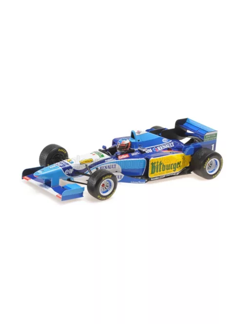 Minichamps - BENETTON F1 B195 TEAM MILD SEVEN RENAULT N 1 WORLD CHAMPION WINNER JAPAN GP WITH RAIN TYRES MICHAEL SCHUMACHER 1995 BLUE YELLOW