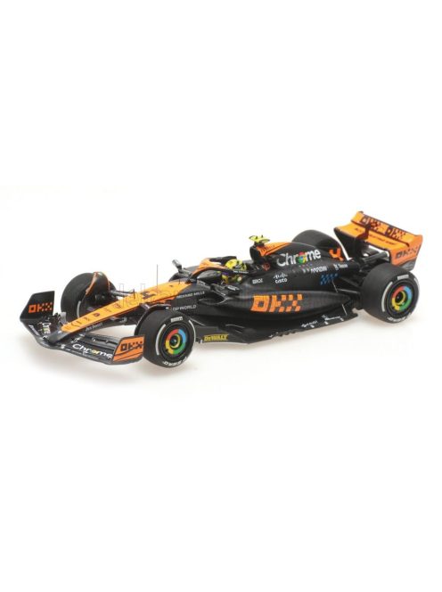 Minichamps - McLAREN F1  MCL60 TEAM McLAREN N 4 2nd JAPAN GP 2023 LANDO NORRIS WHITE ORANGE BLACK