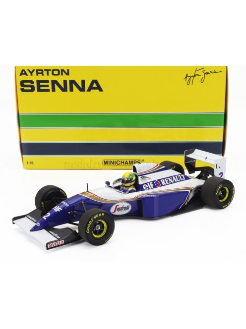 Minichamps - WILLIAMS F1  FW16 TEAM ROTHMANS RENAULT N 2 SAN MARINO ITALY GP 1994 AYRTON SENNA BLUE WHITE