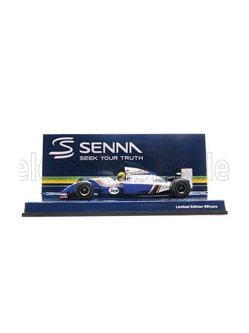 Minichamps - WILLIAMS F1  FW16 TEAM ROTHMANS RENAULT N 2 SAN MARINO GP DIRTY VERSION 1994 AYRTON SENNA BLUE WHITE