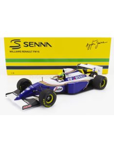   Minichamps - WILLIAMS F1  RENAULT ELF FW16 N 2 POLE POSITION PACIFIC GP 1994 AYRTON SENNA BLUE WHITE