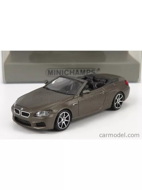 Minichamps - Bmw 6-Series M6 Cabriolet Open (F13) 2015 Grey Met