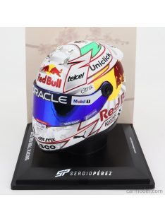   Mini Helmet - Schuberth Helmet F1 Casco Helmet Red Bull Rb18 Team Oracle Red Bull Racing N 11 4Th Mexico Gp 2022 Sergio Perez White Green Yellow