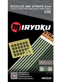 Miryoku - 1/35 Buckles and straps 2mm (A)
