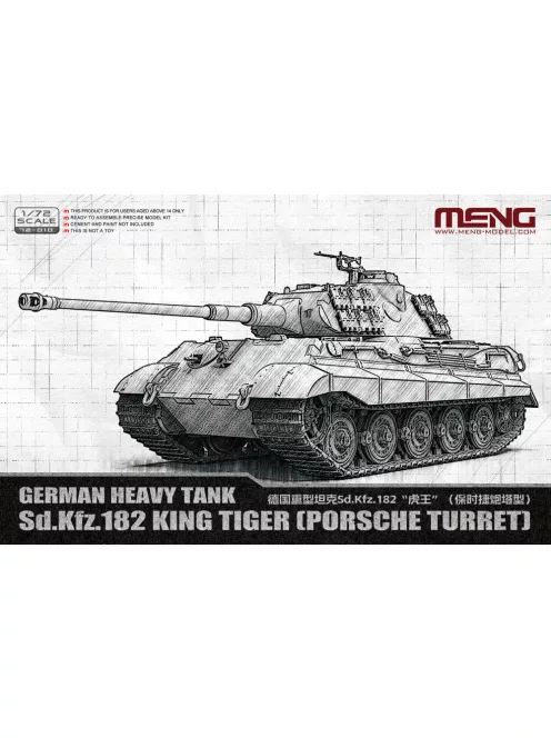 Meng Model - German Heavy Tank Sd.Kfz.182 King Tiger (Porsche Turret)