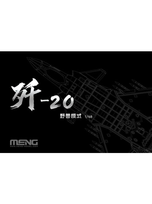 Meng Model - Chinese J-20 Stealth Fighter Beast Mode