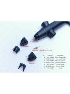   Meng Model - Nozzle 0,3mm -YUN MO 0.2/0.3mm HIGH PRECISION AIRBRUSH