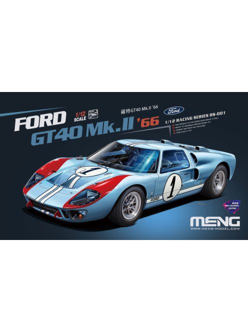 Meng Model - Ford GT40 Mk.II 66 (Pre colored Edition)