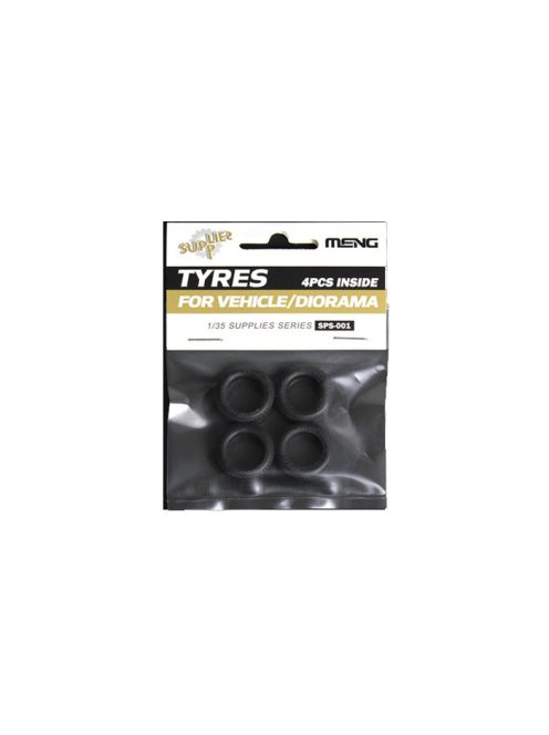 Meng Model - Tyres For Vehicle & Diorama (4Pcs)