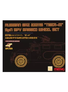   Meng Model - Russian Gaz 233115 “Tiger-M” Spn Spv Sagged Wheel Set (Resin)