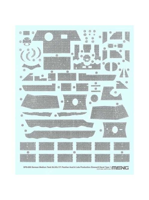 Meng Model - German Medium Tank Panther Ausf.A Late Zimmerit Decal Type A