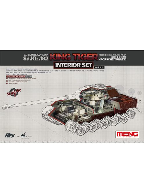 Meng Model - German Heavy Tank Sd.Kfz.182 King Tiger (Porsche Turret) Interior S