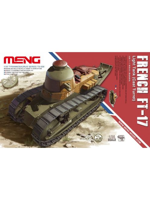 Meng Model - French Ft-17 Light Tank (Cast Turret)