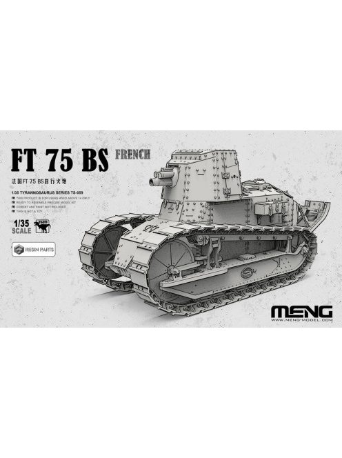 Meng Model - French FT 75 BS (incl. resin parts)
