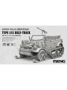   Meng Model - German Pkw.K1 Kübelwagen Type 155 Half-Track (incl. 3D printed track modules and ski modules, etc.)