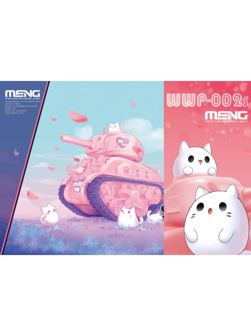 Meng Model - M4A1 Sherman (CartoonModel,pink color incl.resin cartoon kitten figurines)