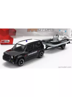   Mondomotors - Jeep Renegade Carabinieri Con Carrello E Gommone 2017 - Trailer And Motorboat Blue