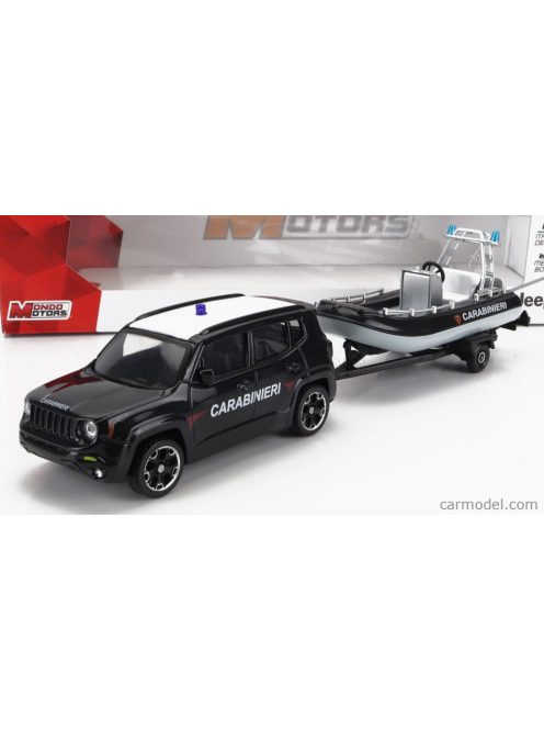 Mondomotors - Jeep Renegade Carabinieri Con Carrello E Gommone 2017 - Trailer And Motorboat Blue