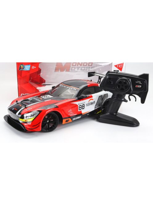 Mondomotors - MERCEDES BENZ GT3 AMG N 88 RACING 2022 RED BLACK SILVER