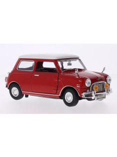 Motor-Max - Mini Cooper, rot/weiss, 1:18
