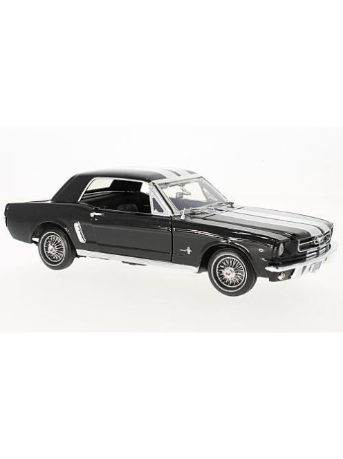 Motor-Max - Ford Mustang Hardtop, schwarz/weiss, 1964, 1:18