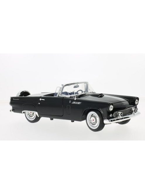 Motor-Max - Ford Thunderbird Convertible, schwarz, 1956, 1:18