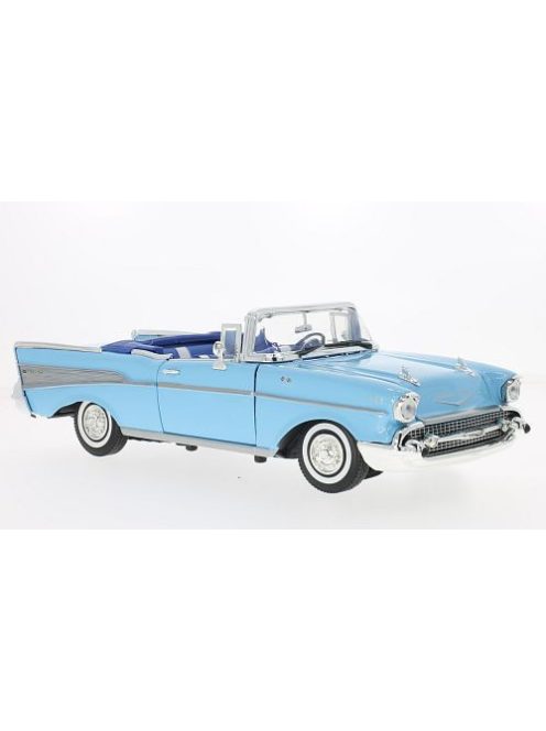 Motor-Max - Chevrolet Bel Air Convertible, hellblau, 1957, 1:18