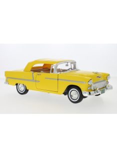 Motor-Max - Chevrolet Bel Air Convertible, gelb, 1955, 1:18