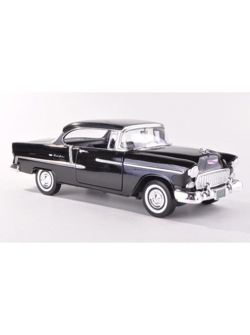 Motor-Max - Chevrolet Bel Air Hardtop, schwarz, 1955, 1:18