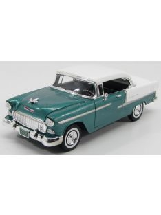   Motor-Max - CHEVROLET BEL AIR CABRIOLET CLOSED 1955 GREEN MET WHITE