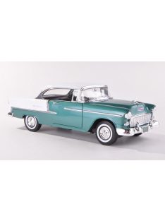   Motor-Max - Chevrolet Bel Air Hardtop, dunkelgrün/weiss, 1955, 1:18
