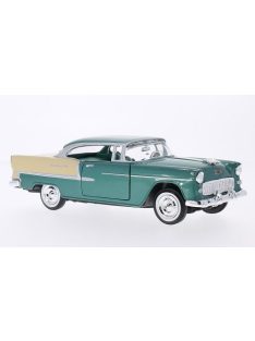   Motor-Max - Chevrolet Bel Air Hardtop, grün/beige, 1955, 1:24