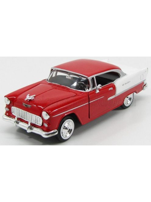 Motor-Max - CHEVROLET BEL AIR 2-DOOR 1955 RED WHITE