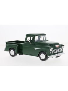   Motor-Max - Chevrolet 5100 Stepside Pick Up, dunkelgrün, 1955, 1:24