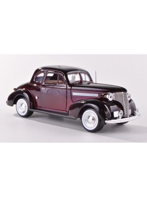 Motor-Max - Chevrolet Coupe, met.-dkl.-lila/schwarz, 1939, 1:24