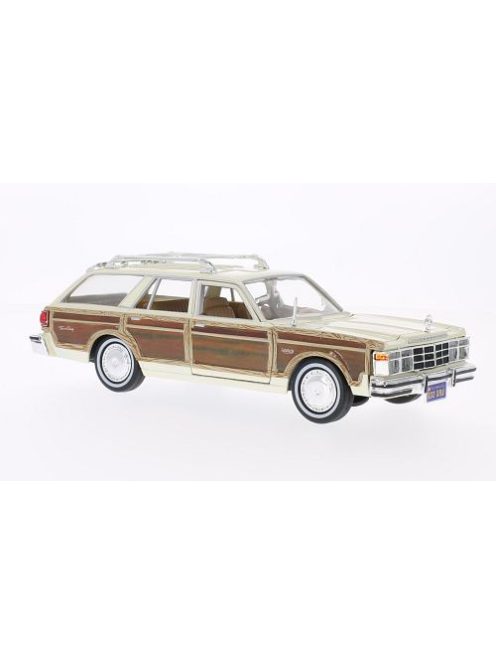 Motor-Max - Chrysler Le Baron Town & Country, hellbeige/Holzoptik, 1979, 1:24