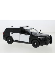   Motor-Max - Ford Police Interceptor Utility, schwarz/weiss, 2022, 1:24