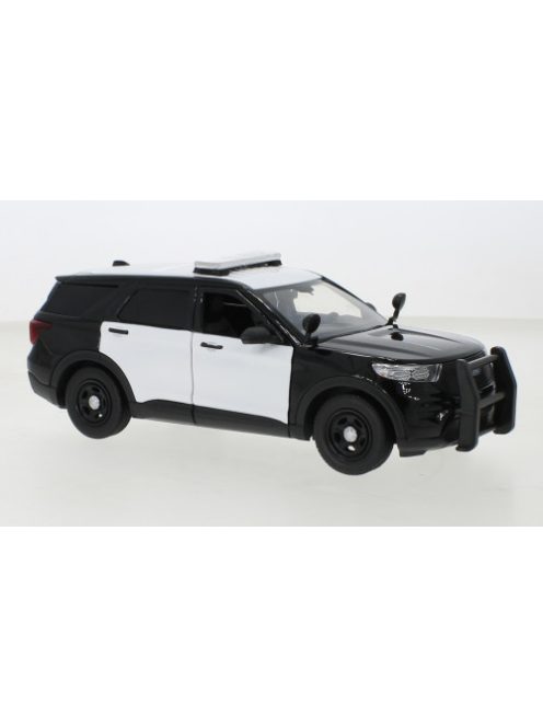 Motor-Max - Ford Police Interceptor Utility, schwarz/weiss, 2022, 1:24