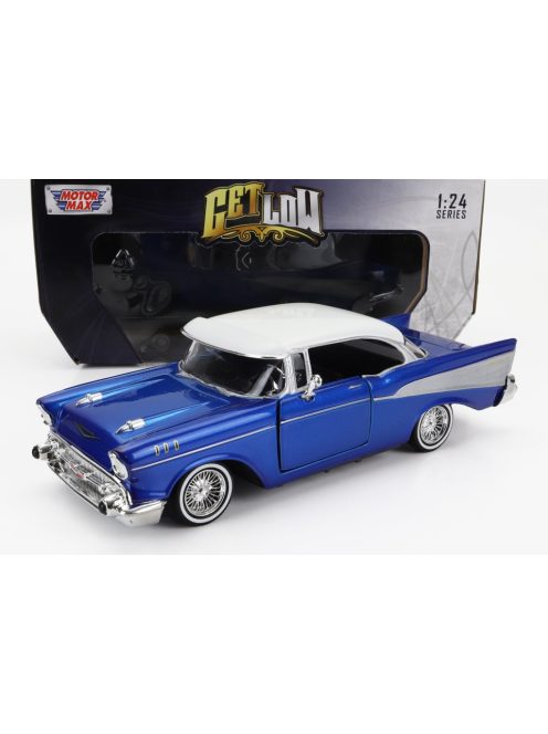 Motor-Max - CHEVROLET BEL AIR WITH VISOR 1957 BLUE SILVER
