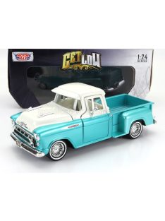   Motor-Max - CHEVROLET 3100 PICK-UP STEPSIDE 1957 GREEN MET WHITE