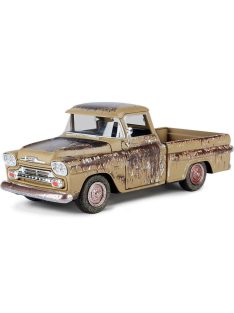   Motor-Max - CHEVROLET APACHE PICK-UP FLEETSIDE WEATHERED TREASURE 1958 RUGGINE - RUST
