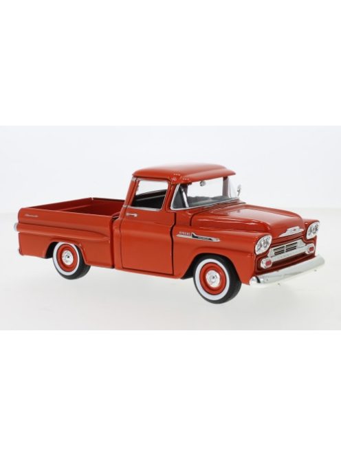 Motor-Max - Chevrolet Apache Fleetside Pick Up, dunkelorange, 1958, 1:24