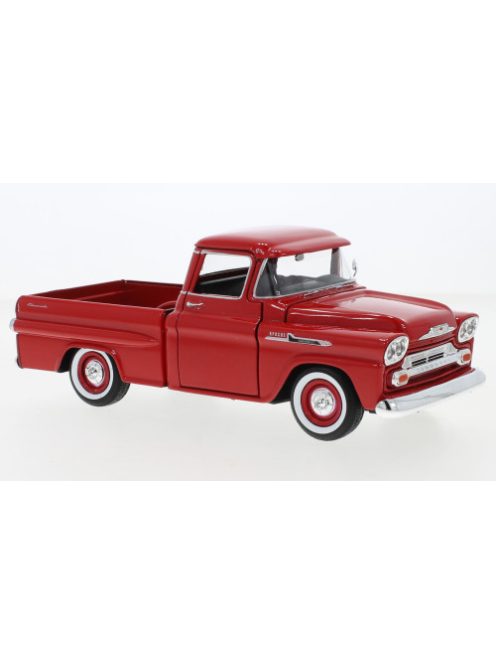 Motor-Max - Chevrolet Apache Fleetside Pick Up, rot, 1958, 1:24
